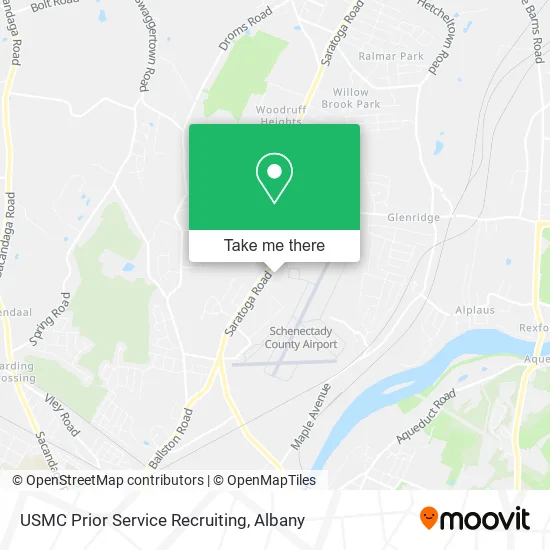 Mapa de USMC Prior Service Recruiting