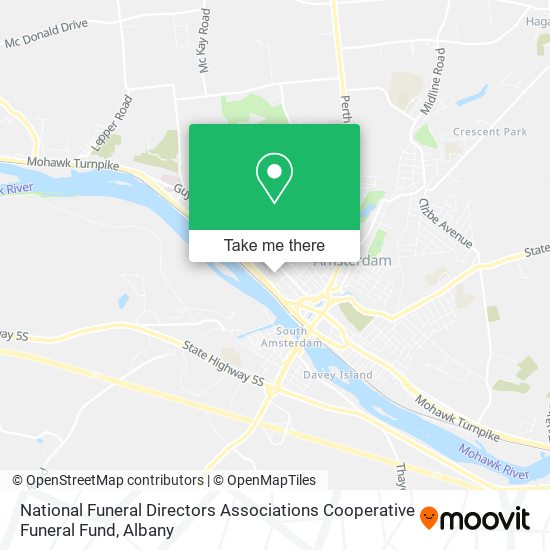 National Funeral Directors Associations Cooperative Funeral Fund map