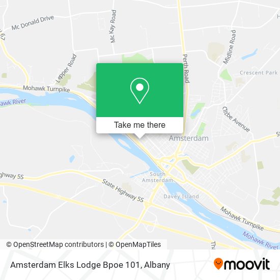 Amsterdam Elks Lodge Bpoe 101 map