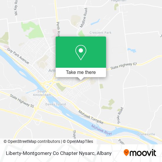 Liberty-Montgomery Co Chapter Nysarc map