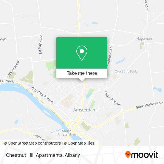Mapa de Chestnut Hill Apartments