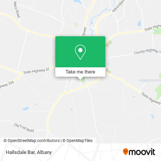 Mapa de Hallsdale Bar