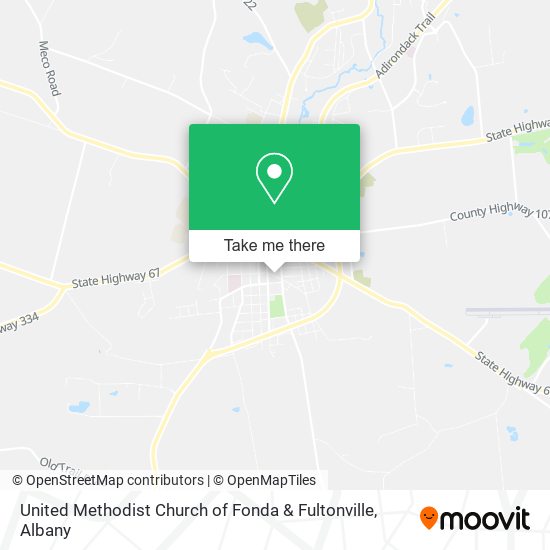 United Methodist Church of Fonda & Fultonville map