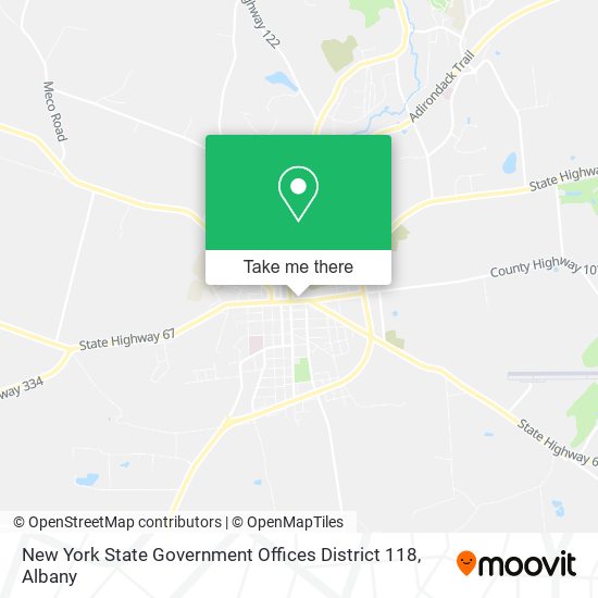 Mapa de New York State Government Offices District 118