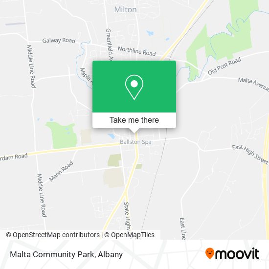 Malta Community Park map