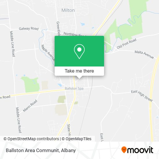 Ballston Area Communit map
