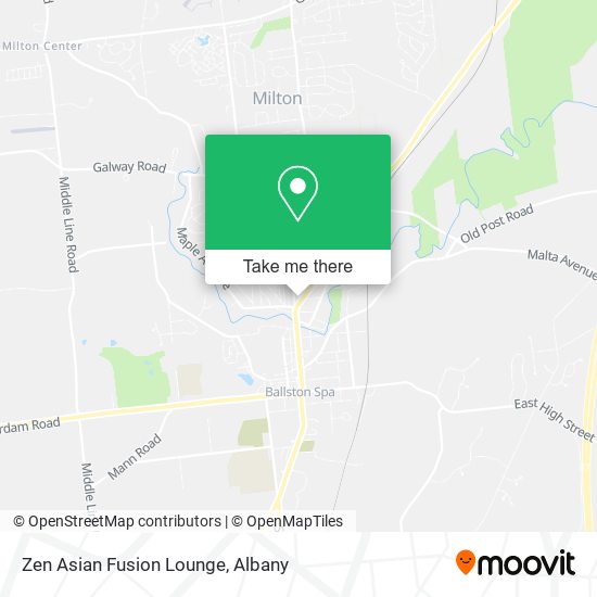 Mapa de Zen Asian Fusion Lounge