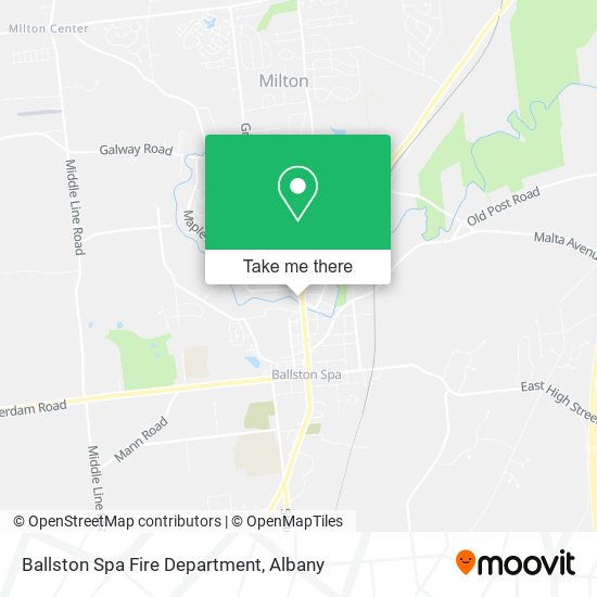 Ballston Spa Fire Department map