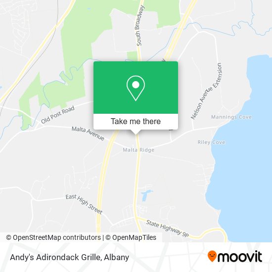 Andy's Adirondack Grille map