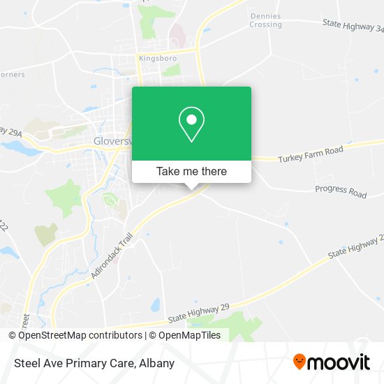 Steel Ave Primary Care map