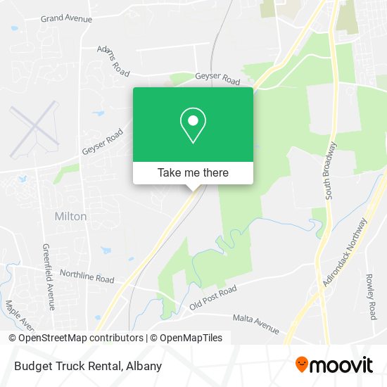 Mapa de Budget Truck Rental