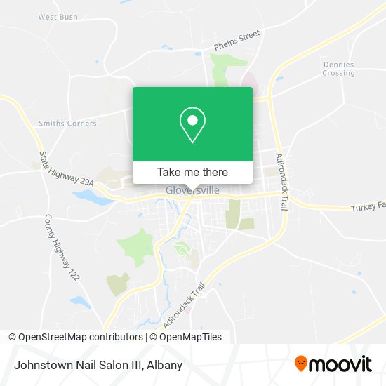 Mapa de Johnstown Nail Salon III
