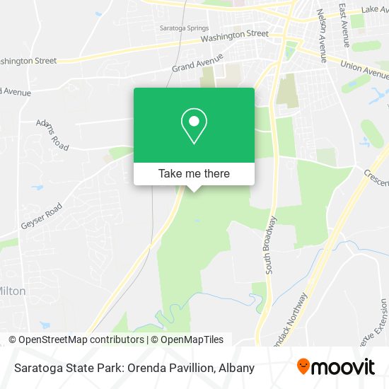 Saratoga State Park: Orenda Pavillion map
