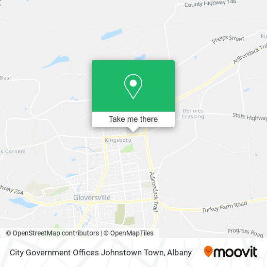 City Government Offices Johnstown Town map