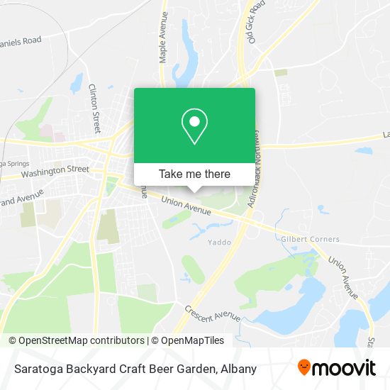 Mapa de Saratoga Backyard Craft Beer Garden