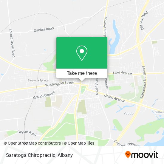Saratoga Chiropractic map
