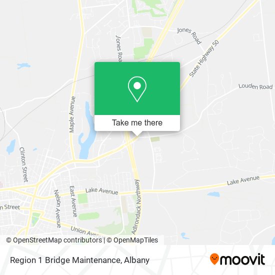 Region 1 Bridge Maintenance map