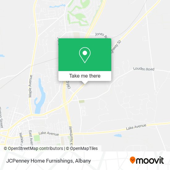 JCPenney Home Furnishings map