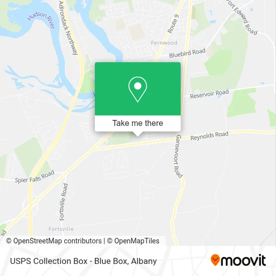 USPS Collection Box - Blue Box map