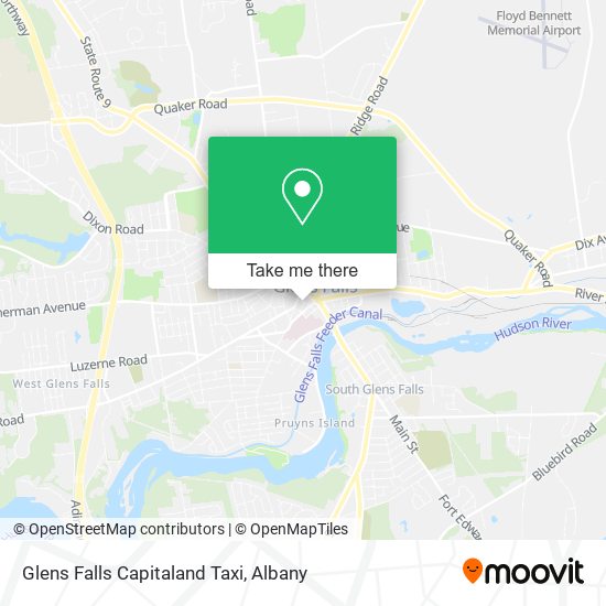 Glens Falls Capitaland Taxi map