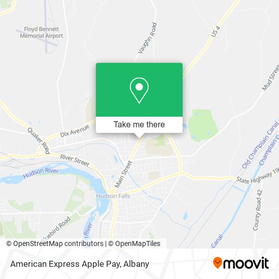 Mapa de American Express Apple Pay