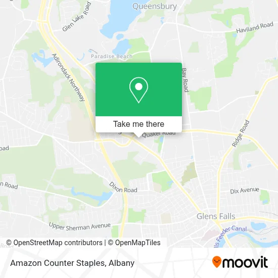 Amazon Counter Staples map