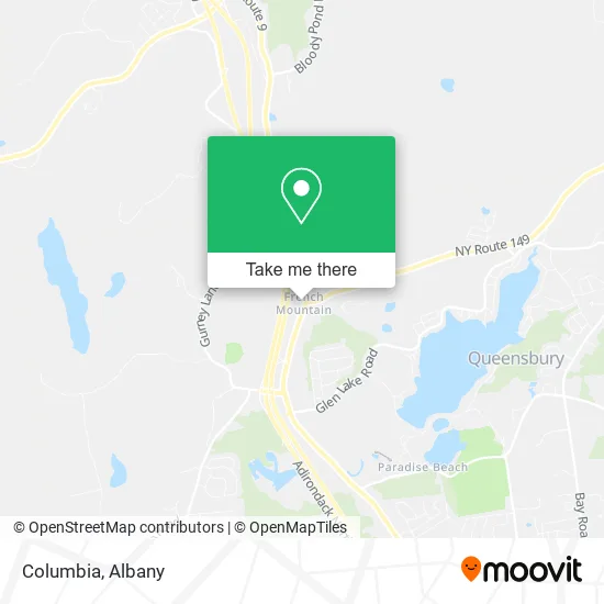 Columbia map
