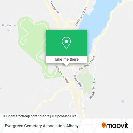 Mapa de Evergreen Cemetery Association