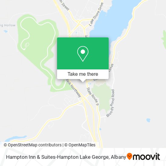 Mapa de Hampton Inn & Suites-Hampton Lake George