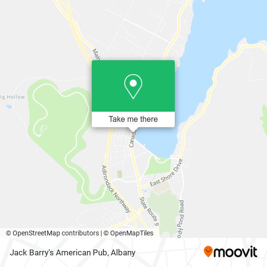 Jack Barry's American Pub map