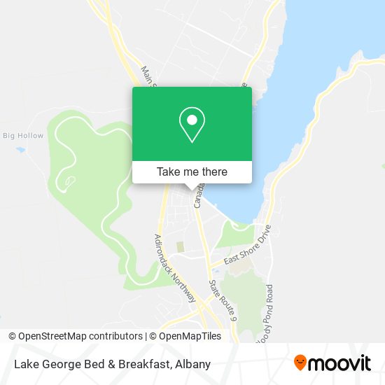 Lake George Bed & Breakfast map