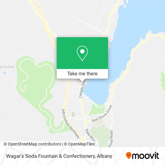 Mapa de Wagar's Soda Fountain & Confectionery