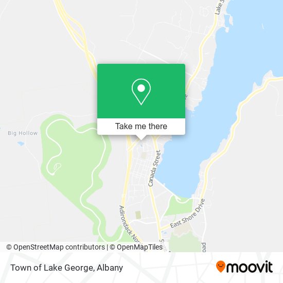 Town of Lake George map