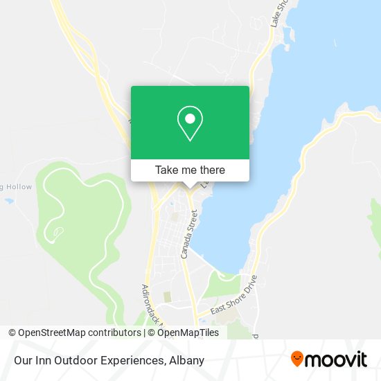 Our Inn Outdoor Experiences map