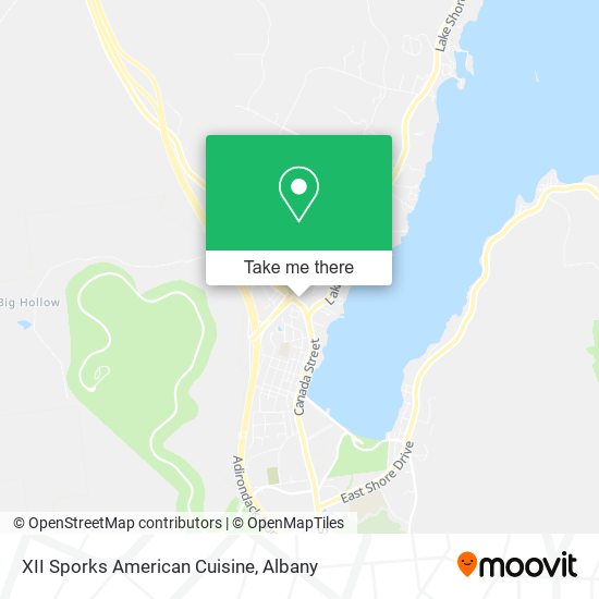 XII Sporks American Cuisine map
