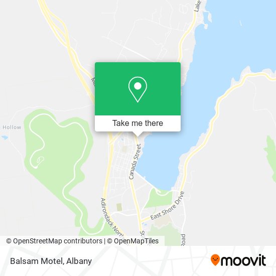 Balsam Motel map