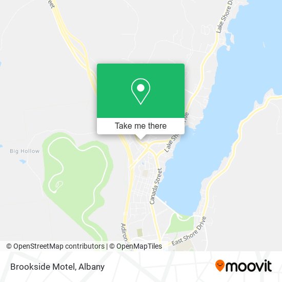 Brookside Motel map