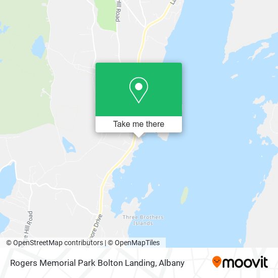 Mapa de Rogers Memorial Park Bolton Landing