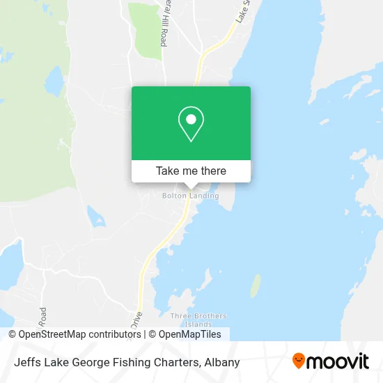 Jeffs Lake George Fishing Charters map