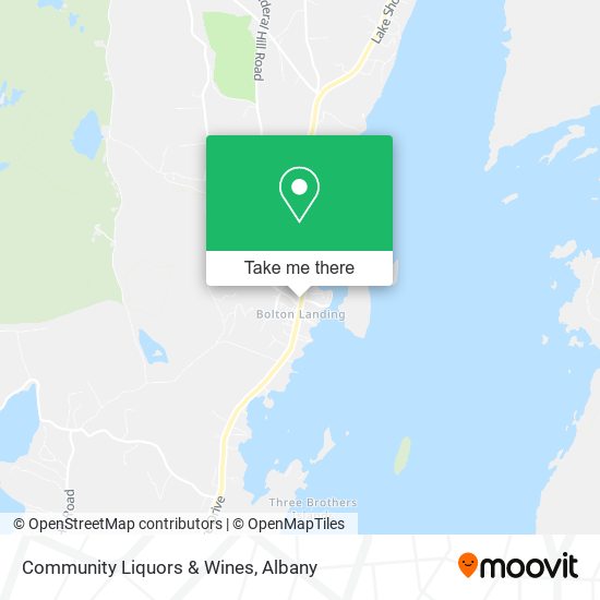 Community Liquors & Wines map