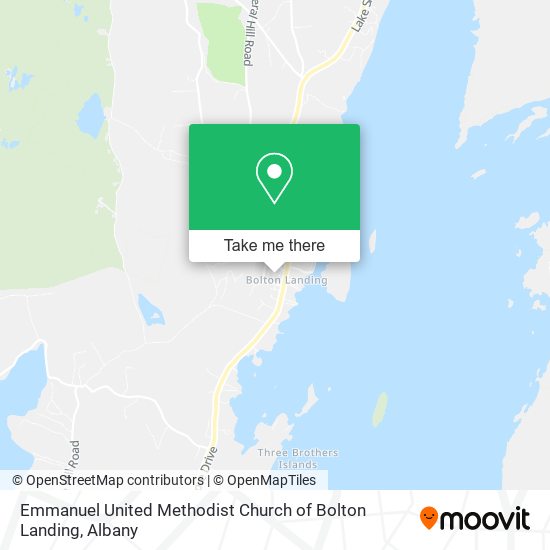 Emmanuel United Methodist Church of Bolton Landing map