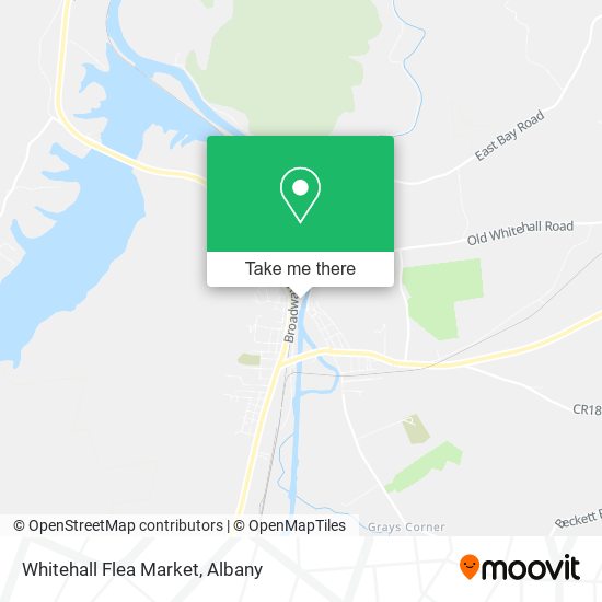 Mapa de Whitehall Flea Market