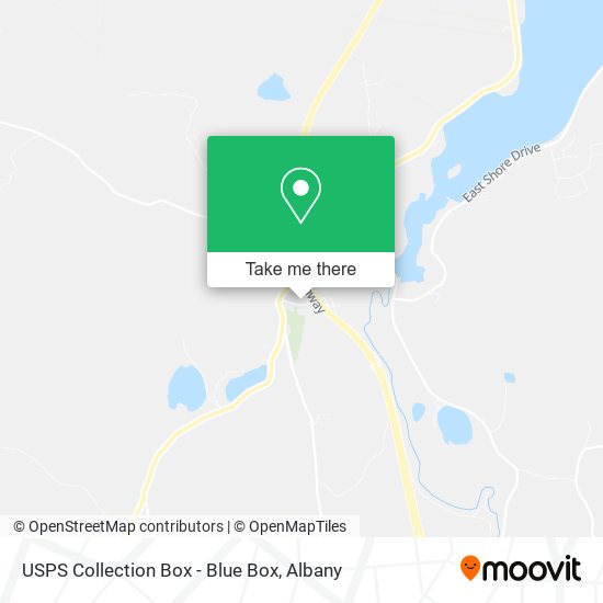 USPS Collection Box - Blue Box map