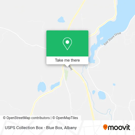 USPS Collection Box - Blue Box map