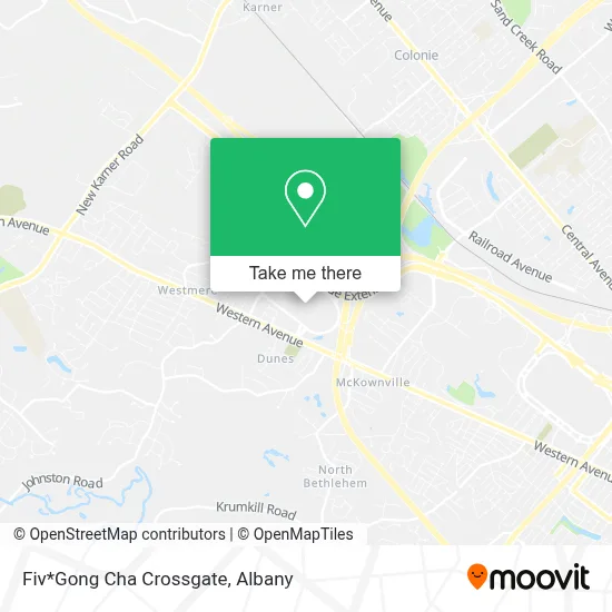 Fiv*Gong Cha Crossgate map