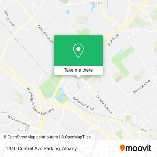 1440 Central Ave Parking map