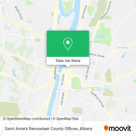 Saint Anne's Rensselaer County Offices map