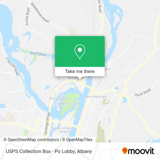 USPS Collection Box - Po Lobby map