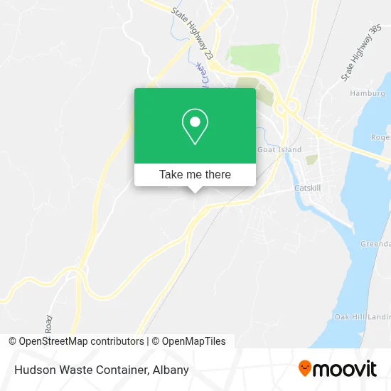 Hudson Waste Container map