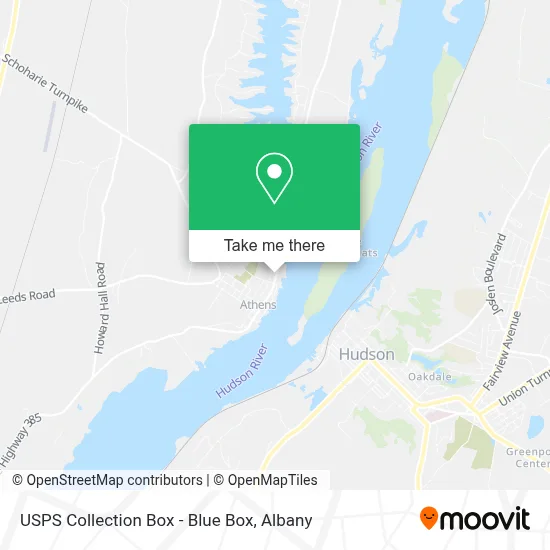 USPS Collection Box - Blue Box map
